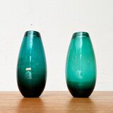 Mid-century German glass vases by Karl Friedrich Glas, 1960s, set of 2.