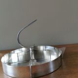 art deco servant in silver metal