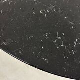Eero Saarinen Tulip Dining Table by Knoll in black Marble