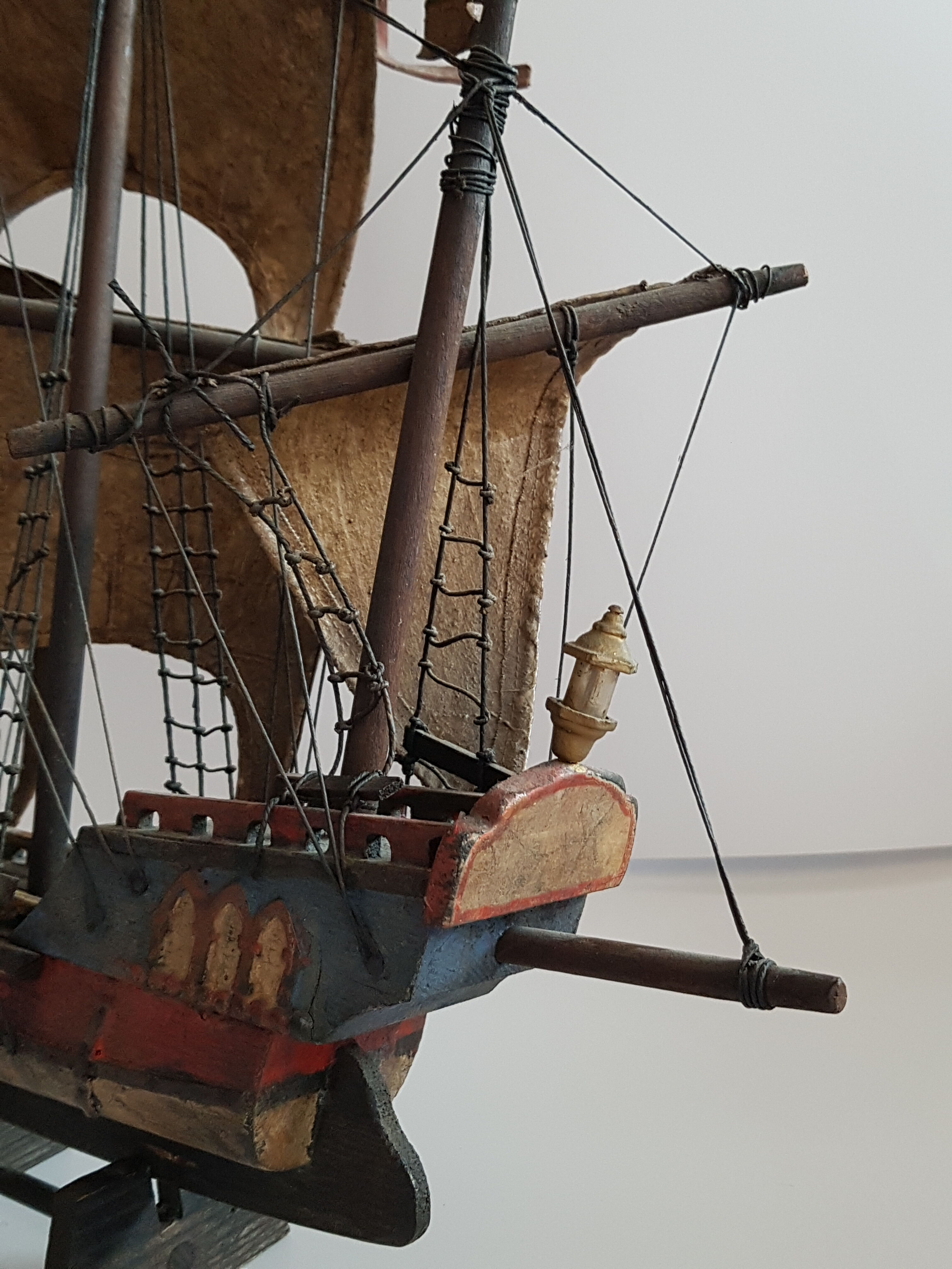 Model boat late 19th