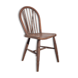 Stamped curved wooden chair, 40s, bistro chair, Windsor chair, extra chair