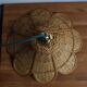 Suspension fleur en rotin