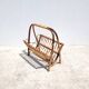 Vintage rattan magazine rack