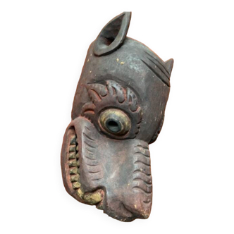 African tiger head mask