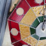 Art style stained glass suspension, diameter 58cm