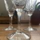 Cut crystal liquor glasses