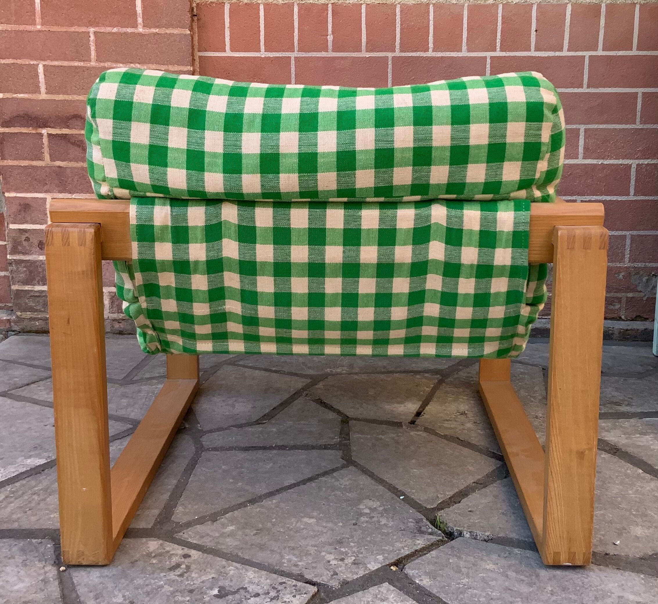 Vintage pine armchair