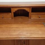 Secretary desk with solid wood flap