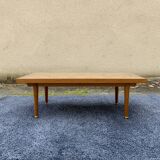 Coffee table with oak checkerboard top, 1960s