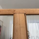 Renovated Parisian art deco solid wood display case