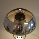 Large Space Age chrome table lamp by Fagerhults, Sweden, 1970s.