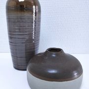 Two Broste Copenhagen designer ceramic vases