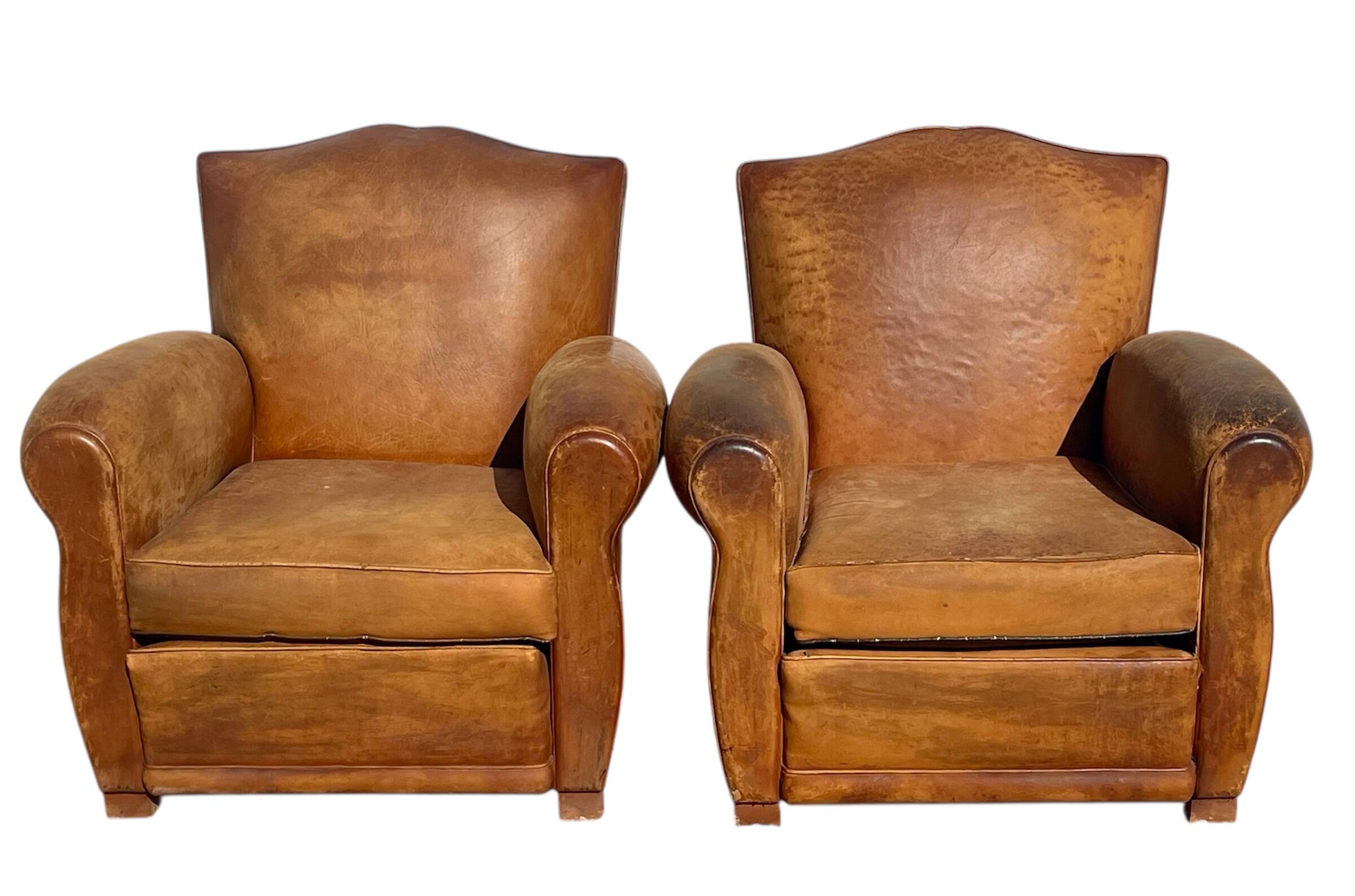Pair of Club Armchairs