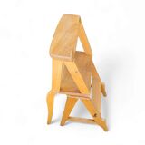 2 x library ladder chair 1950s