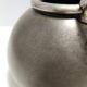High-Quality Art Deco Burnished Silvered Brass Vase, Italy