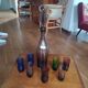 1970 liqueur service tinted glass Verrerie Portieux
