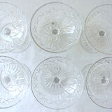 6 cups champagne in crystal