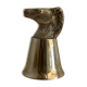 Glass or stirrup cup Gucci horse metal silver