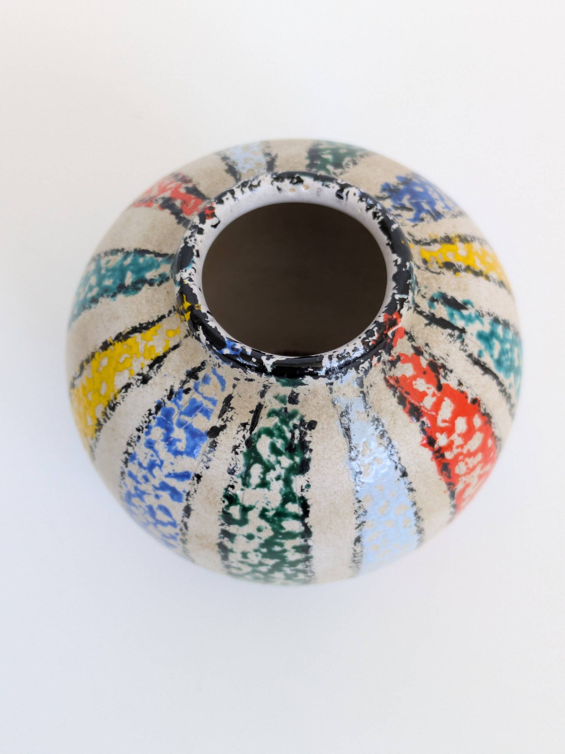 Mini Vase Scheurich Céramique Ouest Allemande Années 60