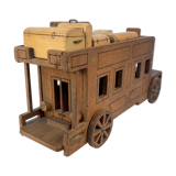 Handmade wooden bus