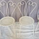 Lot of 6 metal garden seats