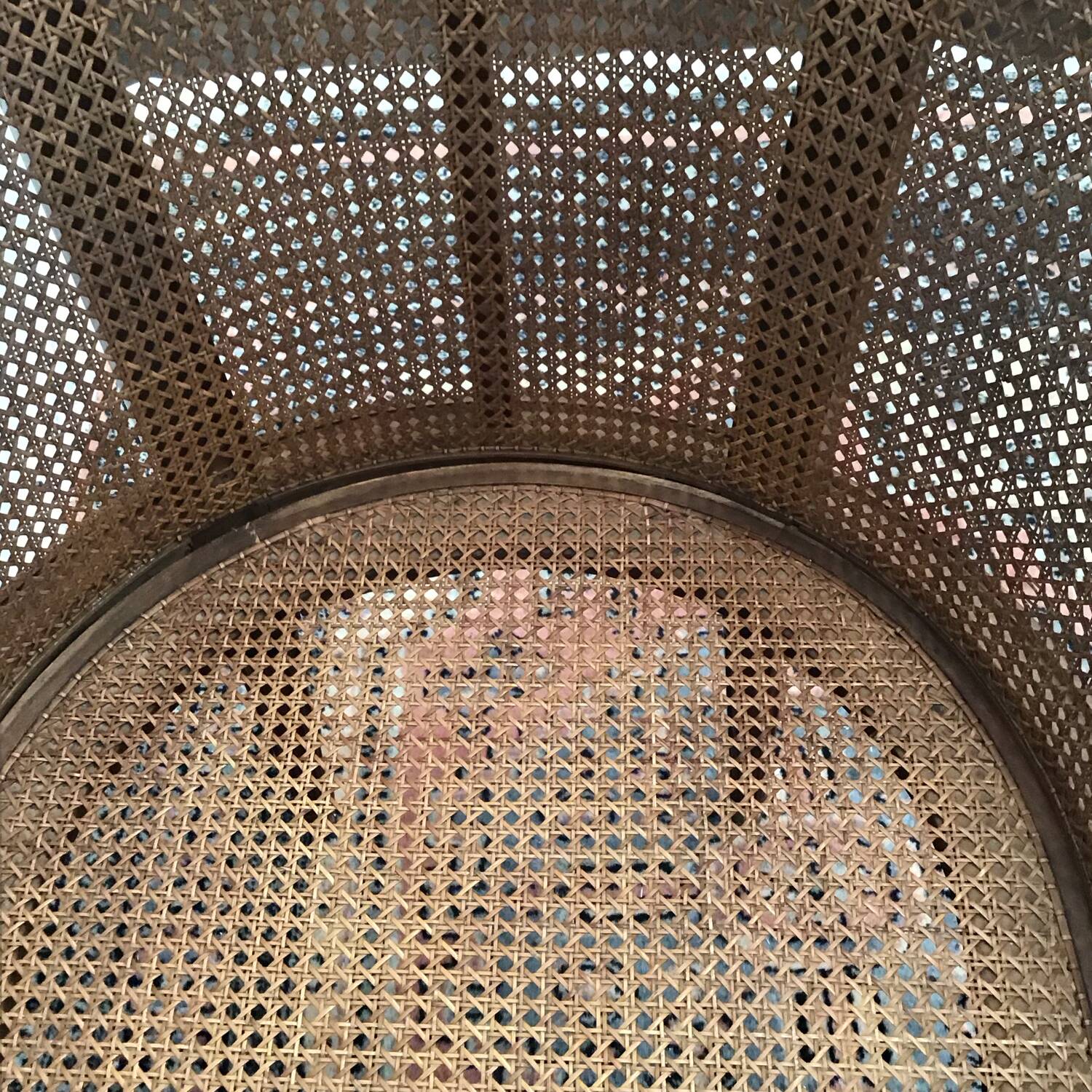 Mid-18th century caned office chair