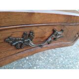 19th century walnut chest of drawers with 3 drawers