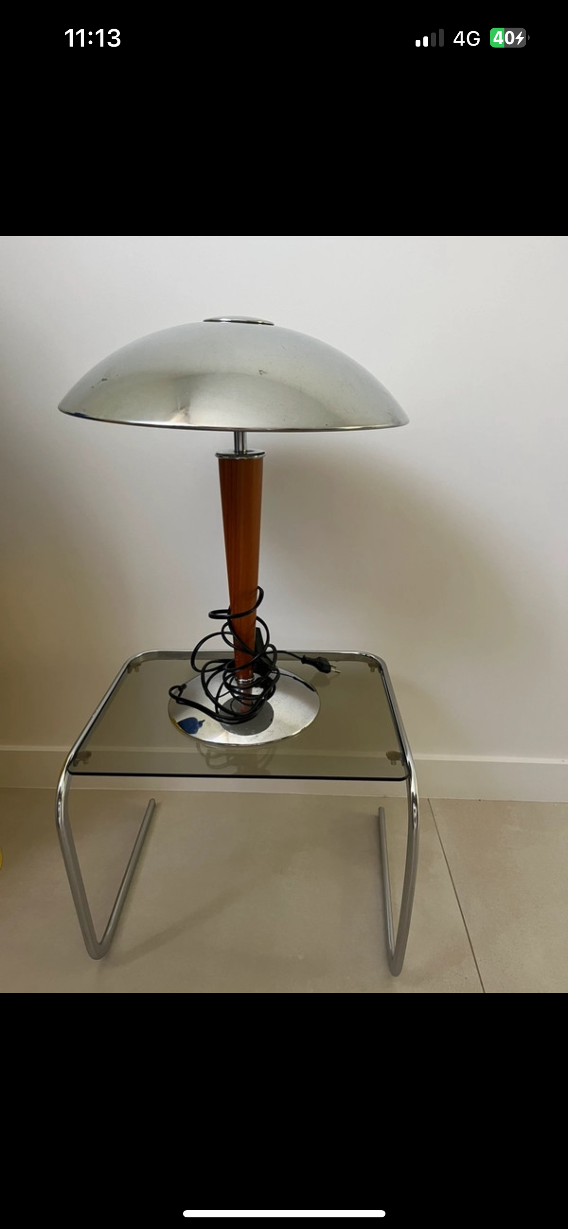 Lampe champignon paquebot vintage