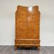 Cubist Art Deco wardrobe in burl 1940s modernist design