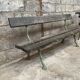 Former early 20th cast iron garden bench