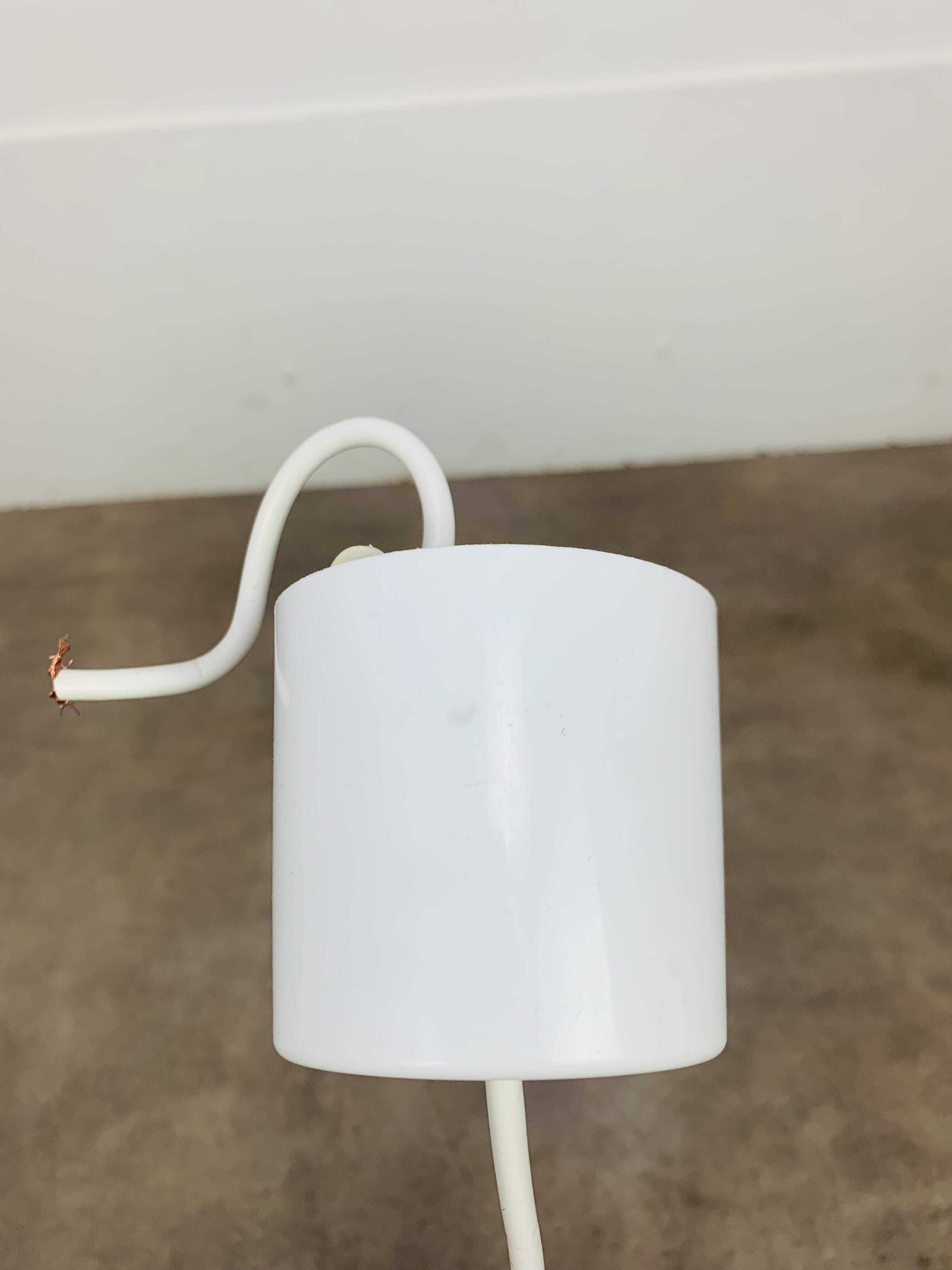 Suspension lampion opaline années 60, vintage
