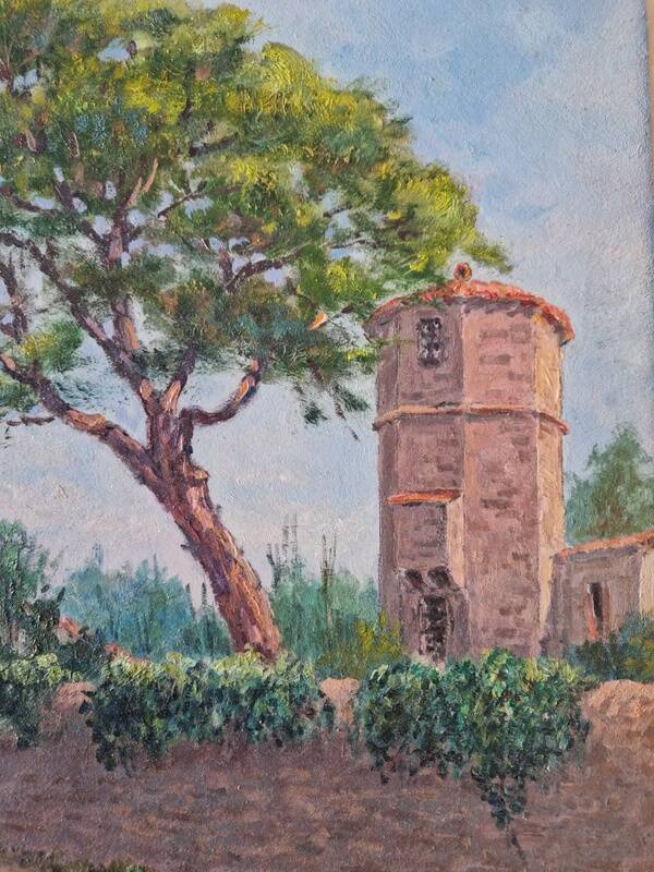 Christian Xapella (1927-2021) - Huile sur isorel - Paysage de Provence - Signée