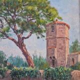 Christian Xapella (1927-2021) - Oil on hardboard - Provence landscape - Signed