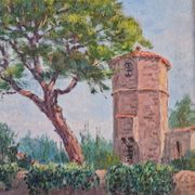 Christian Xapella (1927-2021) - Oil on hardboard - Provence landscape - Signed