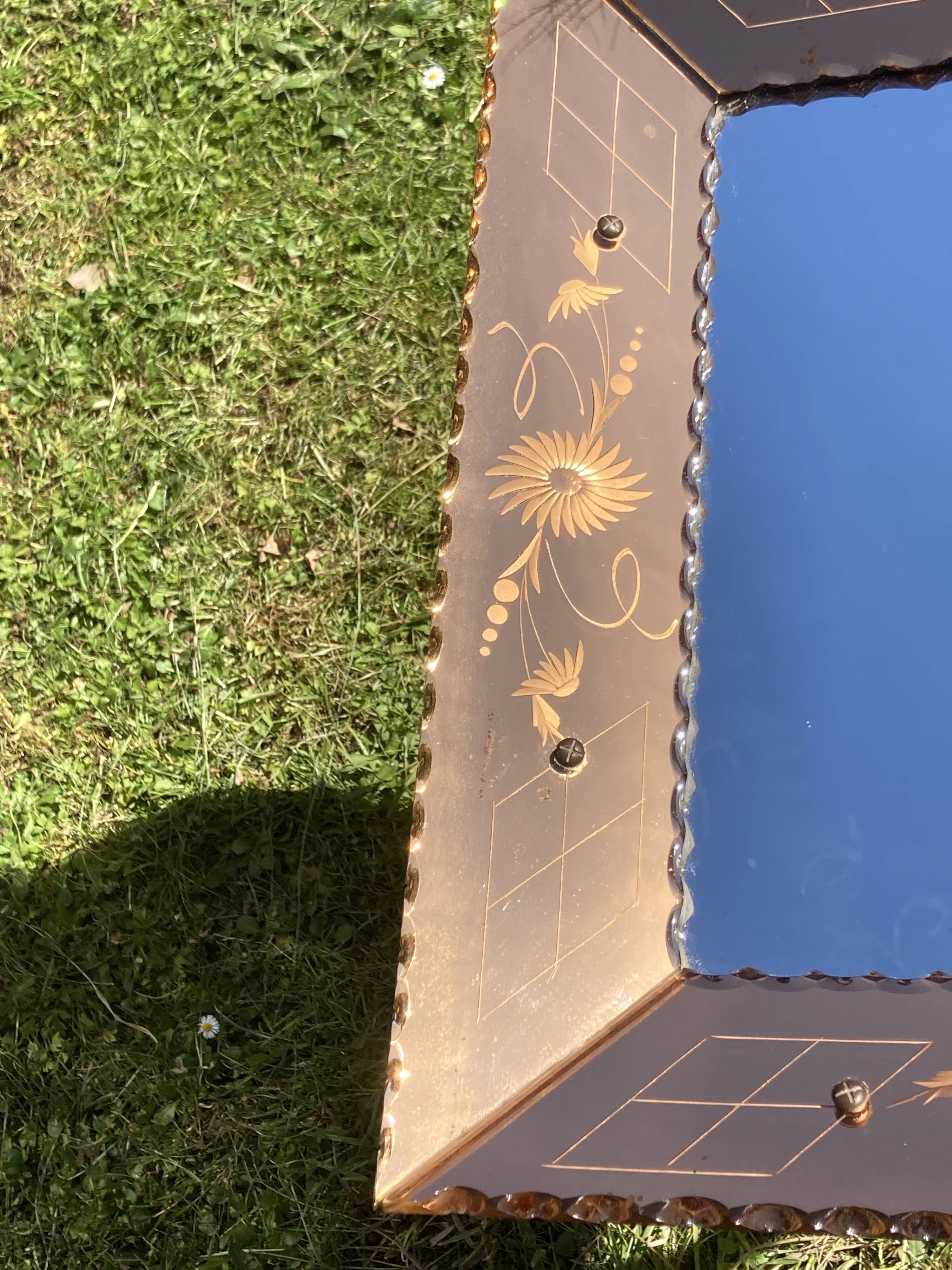 Miroir fumé à parcloses