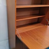 Teak-plated writing desk, 70s