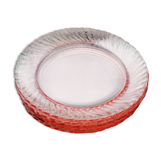 Lot assietes dessert Rosaline