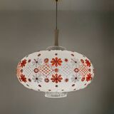 60s embroidered lantern chandelier