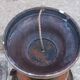 Art Deco tulip lamp in copper metal, 42.5cm from the 1930s.