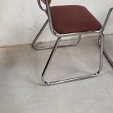 Series 4 chrome sled chairs