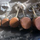 Mini battery of 5 pewter pans