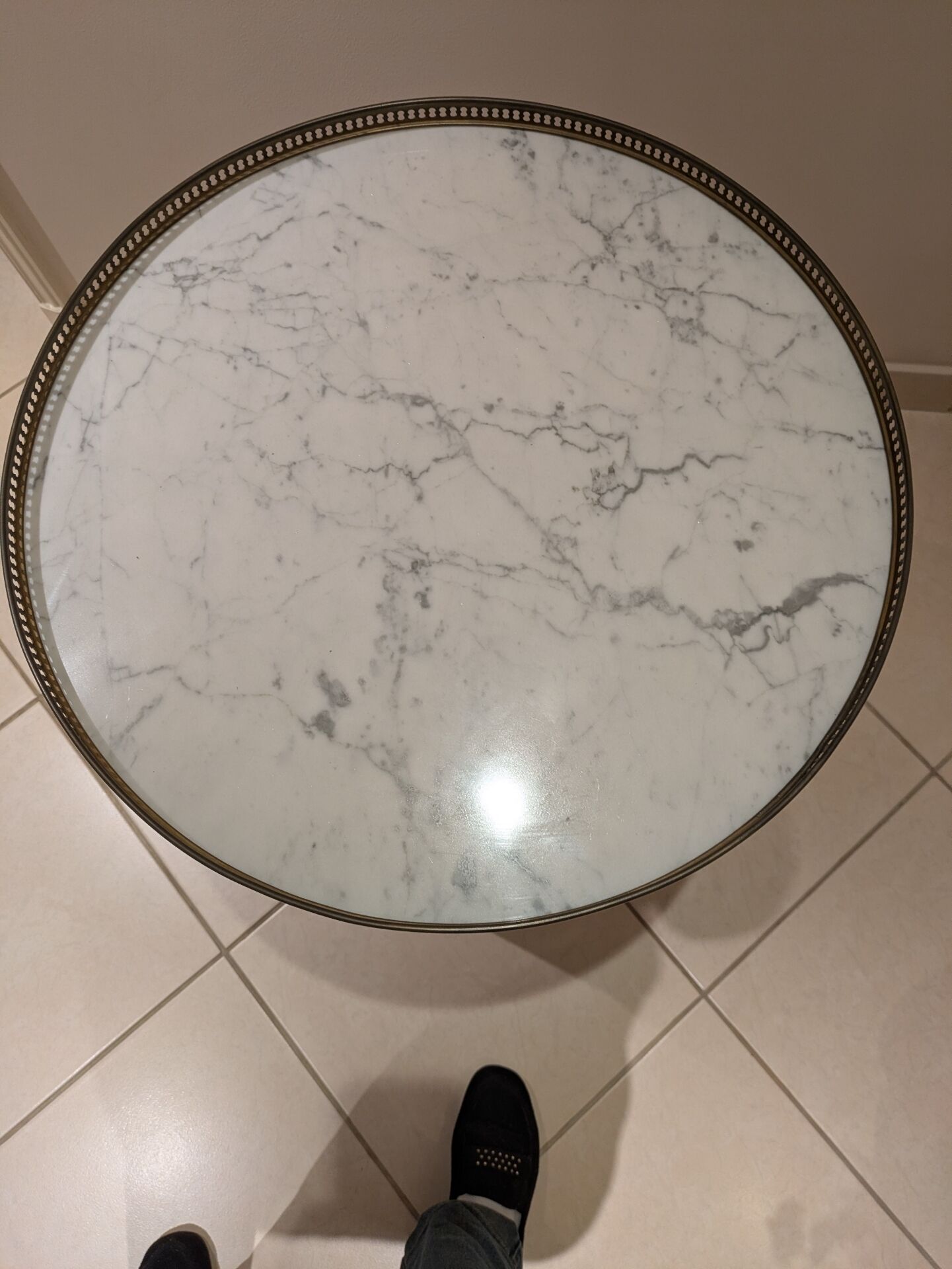 Bouillotte table in Louis XVI style