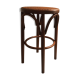 Canned wooden stool