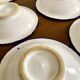 Mediterranean service, large dish and 6 soup plates