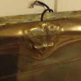 Brass fireplace plate