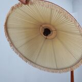 Osvaldo Borsani adjustable floor lamp brass & cherry wood 1950s