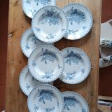 Set of 9 iron earth plates