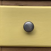 Art Deco chest of drawers in raw oak and yellow