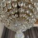 Lustre montgolfière cristal de bohème