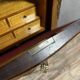 Fully curved Louis XV style secretary in precious wood marquetry circa 1850